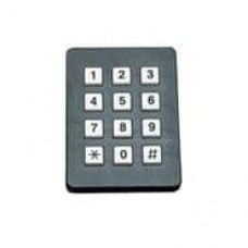 96AB2-152-RS-EL Grayhill устройство ввода Keypad, 3x4, matrix, white numeric legend/black button, rear panel mount, shielded, backlit