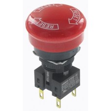 A165E-S-02 Omron Automation and Safety выключатель аварийного останова DPST-NC RED 24V 30mm IP65